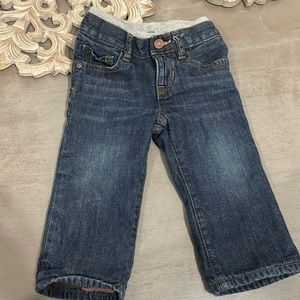 Baby Gap jeans plaid lining